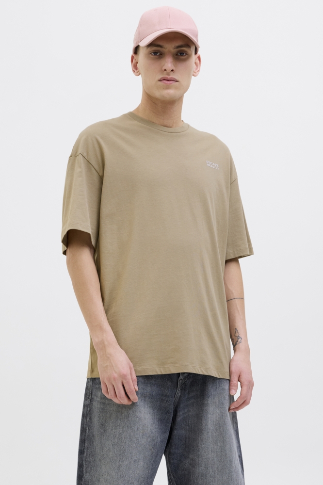 JJEAMES TEE SS CREW NECK 12268471 CORIANDER